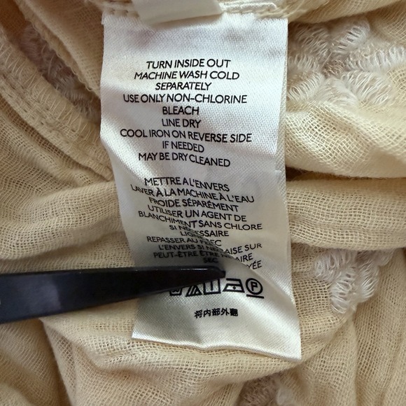 Free People Dahlia Embroidered Puff Sleeve Maxi Dress Size XS Cream Cottage NWT - Picture 10 of 10